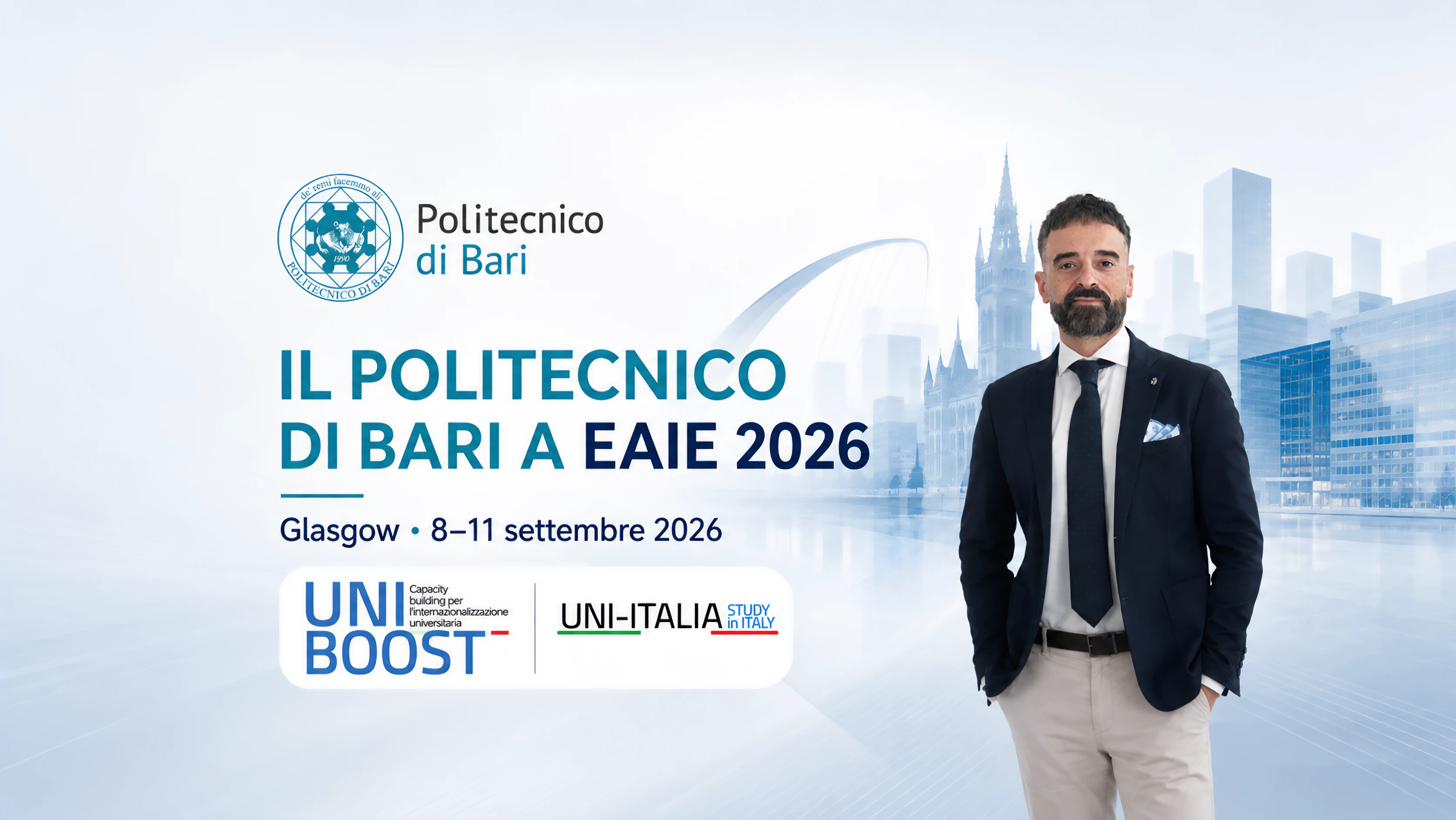 prof. Vito Puliafito a Glasgownell’ambito di UNI-BOOST – Capacity Building per l’internazionalizzazione universitaria