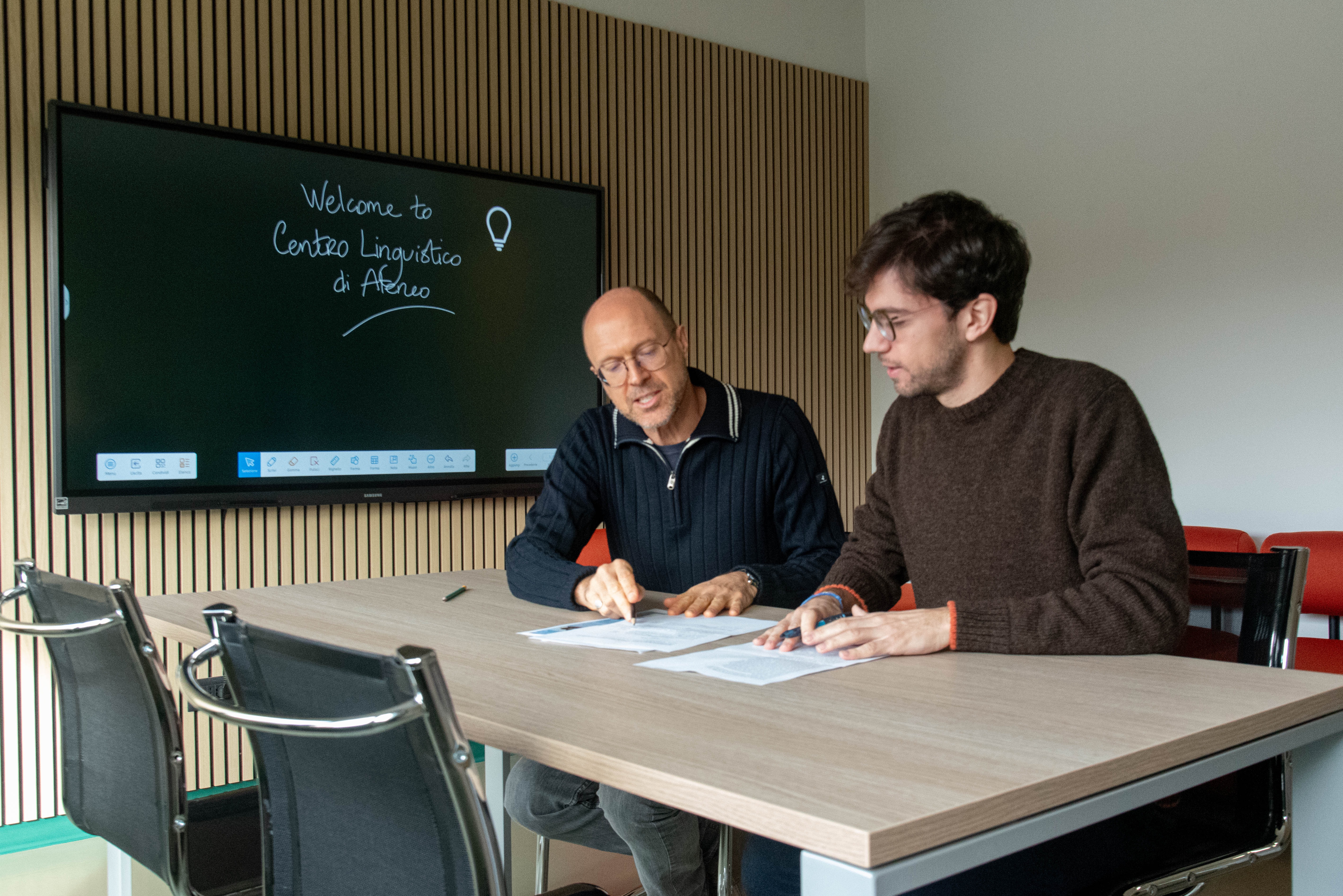 Studenti al Training Lab